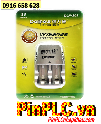 Máy sạc Pin Delipow DLP-203; Máy sạc pin CR2 Lithium Delipow DLP-203 _sạc 1-2 pin Lithium CR2 